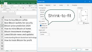 How to Fit Long Text in Excel 2024