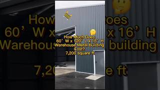 7,200square feet warehouse price? #construction #steelbuildings #factory #metalbuildings #warehouse