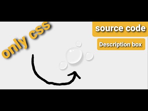 water drops  drawing  html  css bangla
