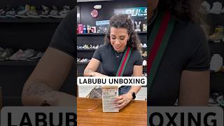 She finally got her first Labubu 👏 #labubu #popmart #blindbox #unboxing #reaction #viral #reels