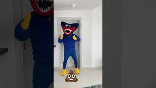 Kissy Missy Poop Prank under Door! #shorts