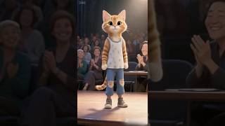 Shabby Outfit, Amazing Dance: Kitten Proves Talent Beats Luxury! #aistory #cat #animatedshorts