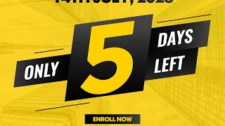 5 days left in life changing Batch program for July 2023|PMP online trainig by PMP Coach Amer Ali
