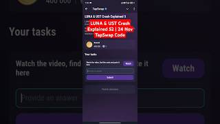 Luna and UST crash explained Part 5 |  Tapswap code Today | LUNA & UST Crash Explained 5 | 24 Nov