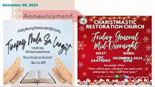 Prayer Intercession 12.06.24