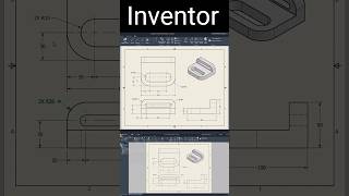 Inventor Drafting #autocad #inventor #solidworks #cad #cadsoftware #draftingsoftware #cadtrick