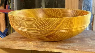 Richard Raffan turns osage orange for the 30th. 4-Ways project.