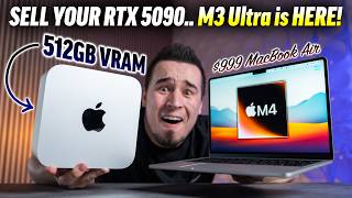HOLY MOLY!? M3 Ultra Mac Studio is NUTS & M4 MacBook Air