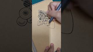戴聖誕帽的人，聖誕節快樂-似禪繞是禪繞-跳脫以往的禪繞#zentangle #zendoodle #shorts #禪繞 #手繪 #merrychristmas