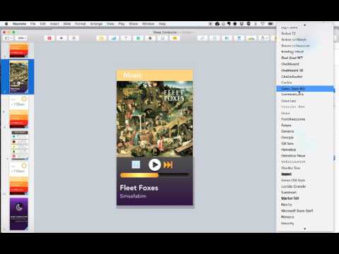 FontAwesome in Alfred and Keynote