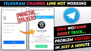 Telegram channel link not working | Telegram channel link not opening | #shorts #youtubeshorts