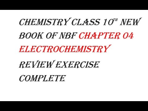 Class 10 Chemistry new book nbf 2025 Chapter 4 Electrochemistry review exercise complete| Think tank
