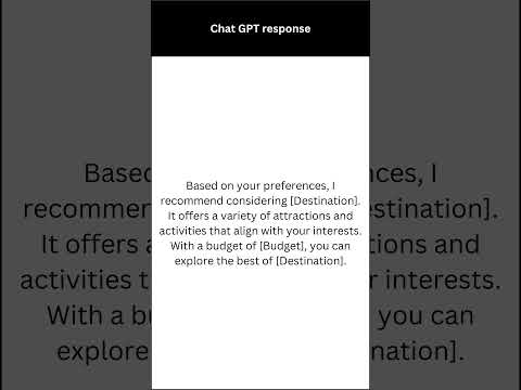 Exploring the Power of Chat GPT in Travel Planning : A Scenario-based Adventure #chatgpt4 #ai