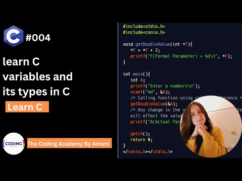 [English] Fundamentals Of Programming With C #004 - learn C variables and its type