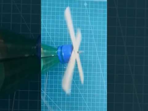 "Turning Trash into a Breeze: Eco-Friendly Plastic Bottle Hand Fan ♻️💨"#diy#project#learning