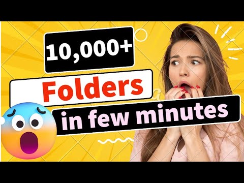 MULTIPLE folders📁| Create multiple folder in few sec 😧| Bohot sare folder ek baad mein kaise bnaye😰