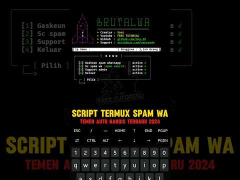 SCRIPT TERMUX SPAM WA TERBARU 2024 #termux #spamwa #spamcall #spamsms #termuxtutorial