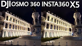DJI Osmo 360 VS iNsta 360 X5 Night Mode Camera Test