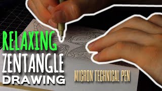 Relaxing Zentangle Drawing With Micron Technical Pen | JSheetz