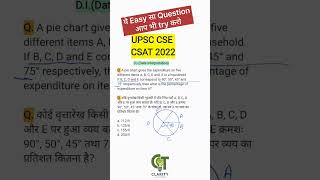 D.I.(Data Interpretation) UPSC CSE CSAT 2022 PYQ solved