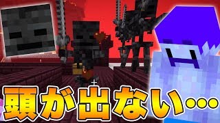 【マイクラ】2時間半の激闘…ウィザースケルトンの頭が出ません…【ドズクラPART245】【ドズぼん】