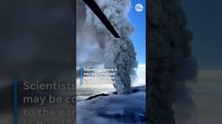 Watch as the Krasheninnikov Volcano erupts in Russia after 600 years #Shorts