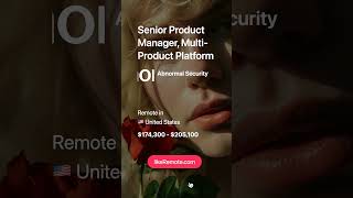 Senior Product Manager, in Abnormal Security  💸 $174,300 - $205,100. Remote job in 🇺🇸 United States.