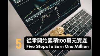 社會新鮮人如何在五年內從零開始累積100萬元的資產