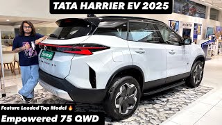 New Tata Harrier EV Empowered 75 QWD 2025 | FEATURE LOADED TOP MODEL | Full review 😍🔥