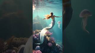 Magical Fairy Mermaid Underwater | Realistic AI Fantasy Art