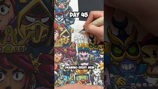 Day 45 Drawing EVERY Brawl Stars Skin - Paper Cordelius