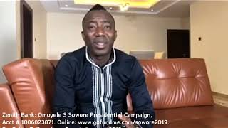 LIVE: Omoyele Sowore give update on the latest happenings #Takeitback #AACParty #Sowore2019
