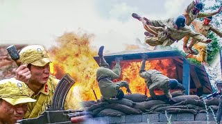 共軍趁夜奇襲日軍駐地，配合游擊隊裡應外合直戰到天明，全殲日軍炸毀敵軍彈藥庫！【抗日】