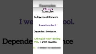 Clauses with examples #examples  #clauses #grammar #english #vocabulary @gargilnf