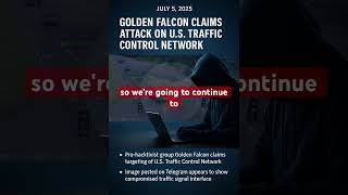 Hacktivist Golden Falcon threatens to attack traffic lights. #news #cyberattack #traffic