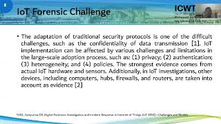 ICWT 2023 - Digital Forensics Investigation & Incident Response in IoT: Challenges and Models