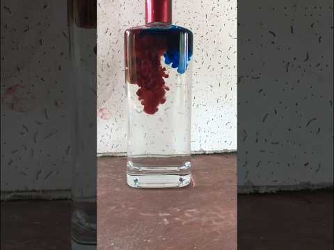 Ink Mixing in Water - Satisfying Color Swirl Experiment! #shorts #experiment