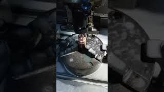 tel kesim kalıbına gitmek üzere bakır somun kalıbı  #cnctorna #cncfreze #makine #siemens #fanuc