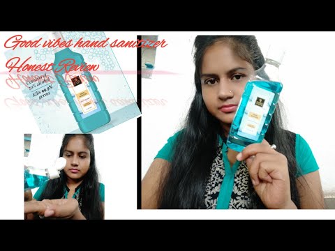 Good vibes hand sanitizer || Honest review || The pretty girl