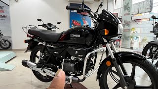 Hero new Splendor plus All black 2024 Bs7 model|full details on road price 🔥
