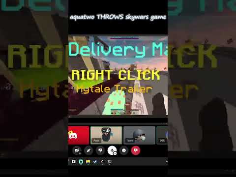 aquatwo completely throws minecraft hypixel skywars