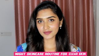 Night Skincare Routine for Clear Skin🥰 Solution for Pigmentation, open pores, dark circles... etc