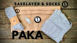 PAKA BASE LAYER & SOCKS GEAR REVIEW ALPACA WOOL