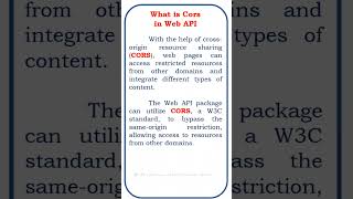 what is cors || cors || api || web api