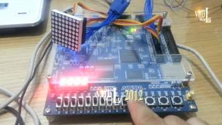 FPGA Project: dot matrix arrow Shape Control using FPGA