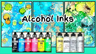 💙 Alcohol Ink Experiment (pt.1) 🤓  (inspired by @Tiffany.Solorio )