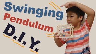 S.T.E.M. D.I.Y. Swinging Pendulum (Newton's cradle) - Science fun with Ynez!