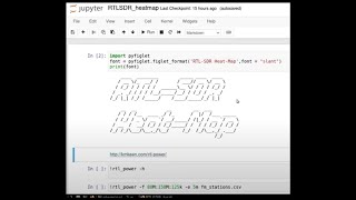 RTLSDR heatmap Juypter notes DragonOS