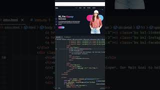 Intro Section In Gradient Color web using in Css and Html #html #css #htmlshorts