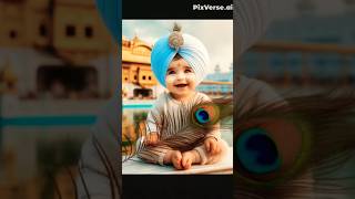 Cute sikh kids 👧 #cutebaby #sikhkids #cutekids #sardar #turban
